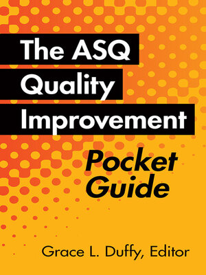 cover image of The ASQ Quality Improvement Pocket Guide